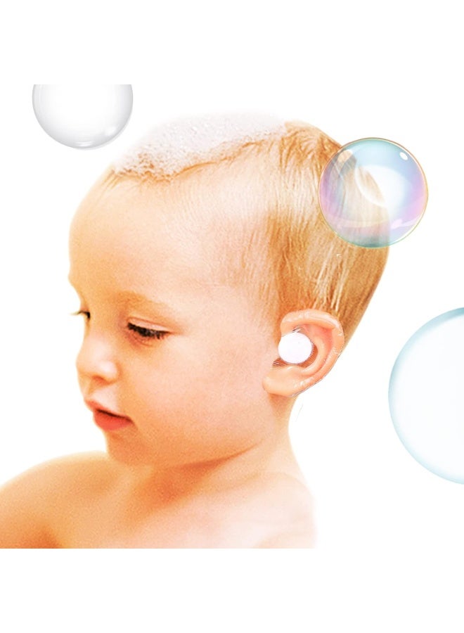 saicheek 60-Pack Baby Shower Ear Covers Baby Waterproof Ear Tapes Bath Protection Ear Covers for Kids Shower Swimming Use, Transparent Adhesive Ear Covers - Image 3